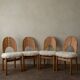 Vintage Danish Pine Dining Chairs | Set of 4 | Niels Koefoed Style