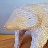 Stone bear sculpture, folk art