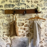 Renovated wooden coat rack