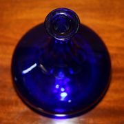 Sherry Carafe and Antique Bristol Blue Glasses