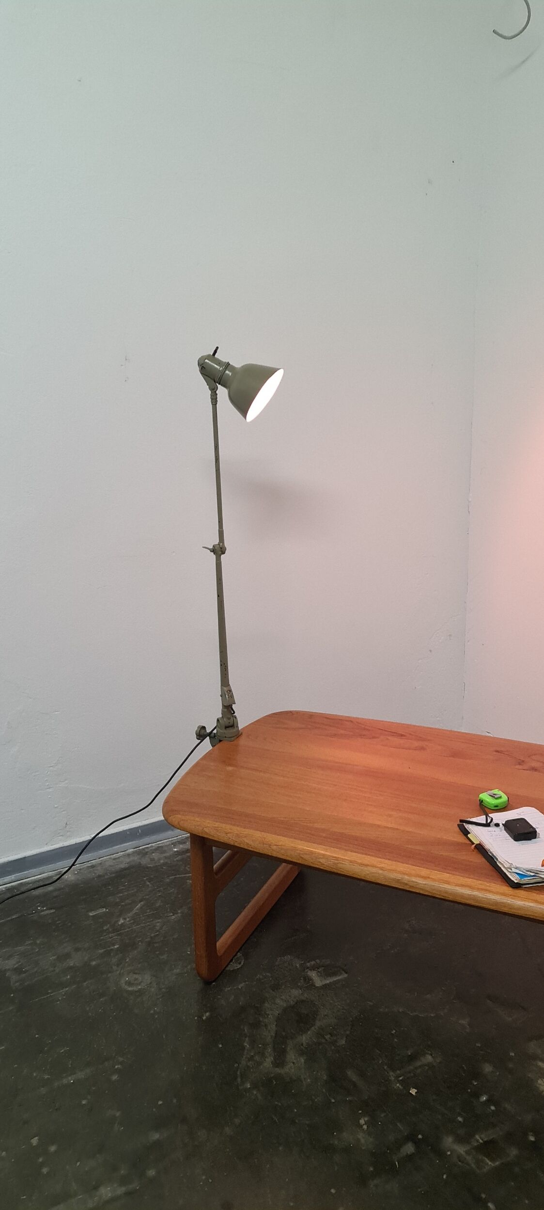 Vintage industrial articulated lamp by Sis