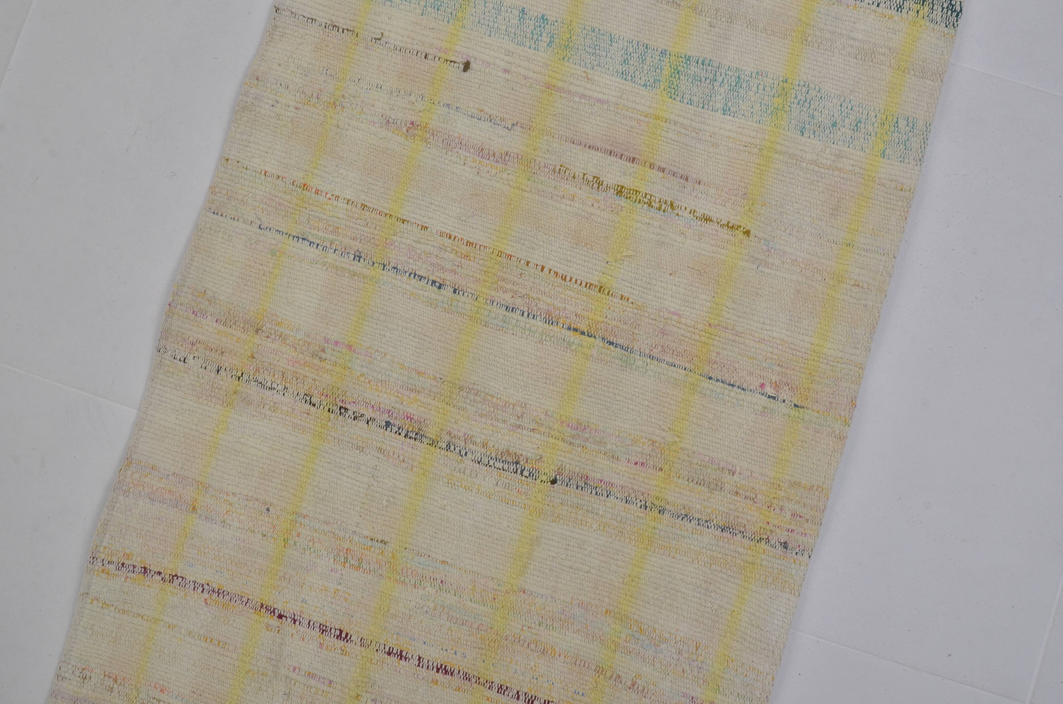 Very Long Turkish Vintage Kilim Carpet sku 3846