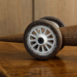 Prototype wooden rocket car