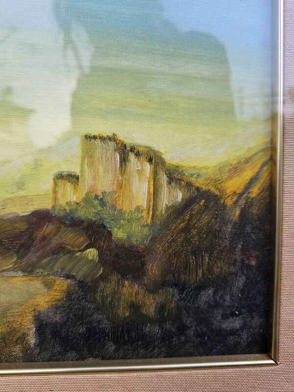 Tableau ancien encadré et vitré