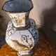 ceramic vase with birds BOHEMIA porcelain 1960 37x17 beautiful size