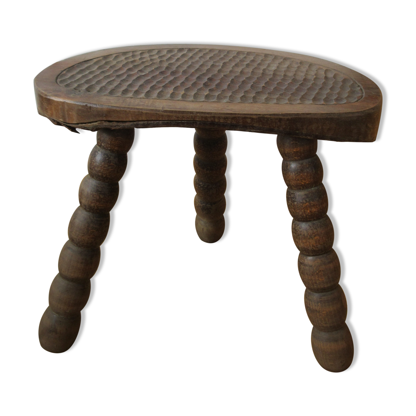 Brutalist-style wooden tripod