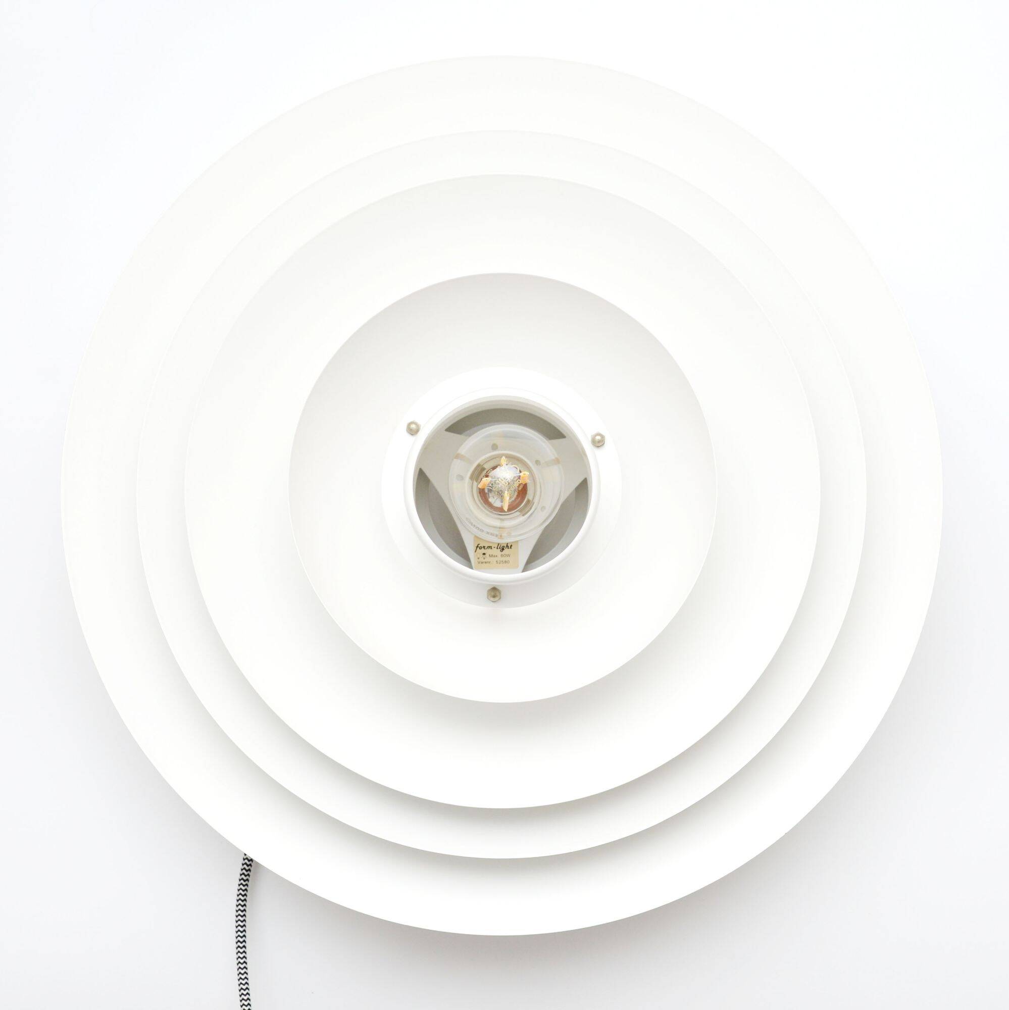 White Form Light lamp, Denmark, 80’s