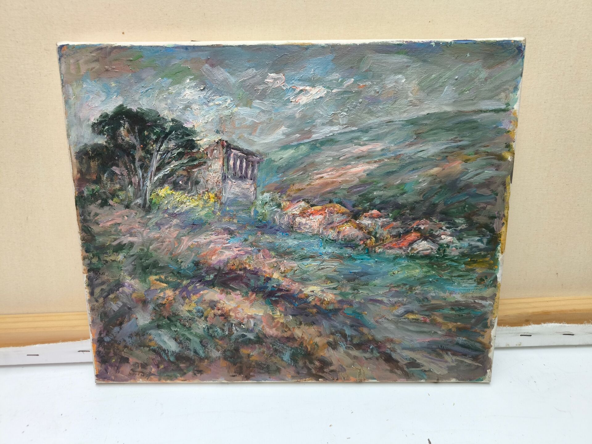 TITLE  
Colorful Village Landscape