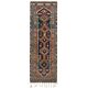 1970s Vintage Turkish Oushak Handmade Wool Cotton Brown Runner Rug 96x301