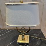 Ensemble de 2 lampes  en métal doré