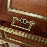 Rare Small Cylinder Desk and Showcase, Louis XVI style – Mid-19th century