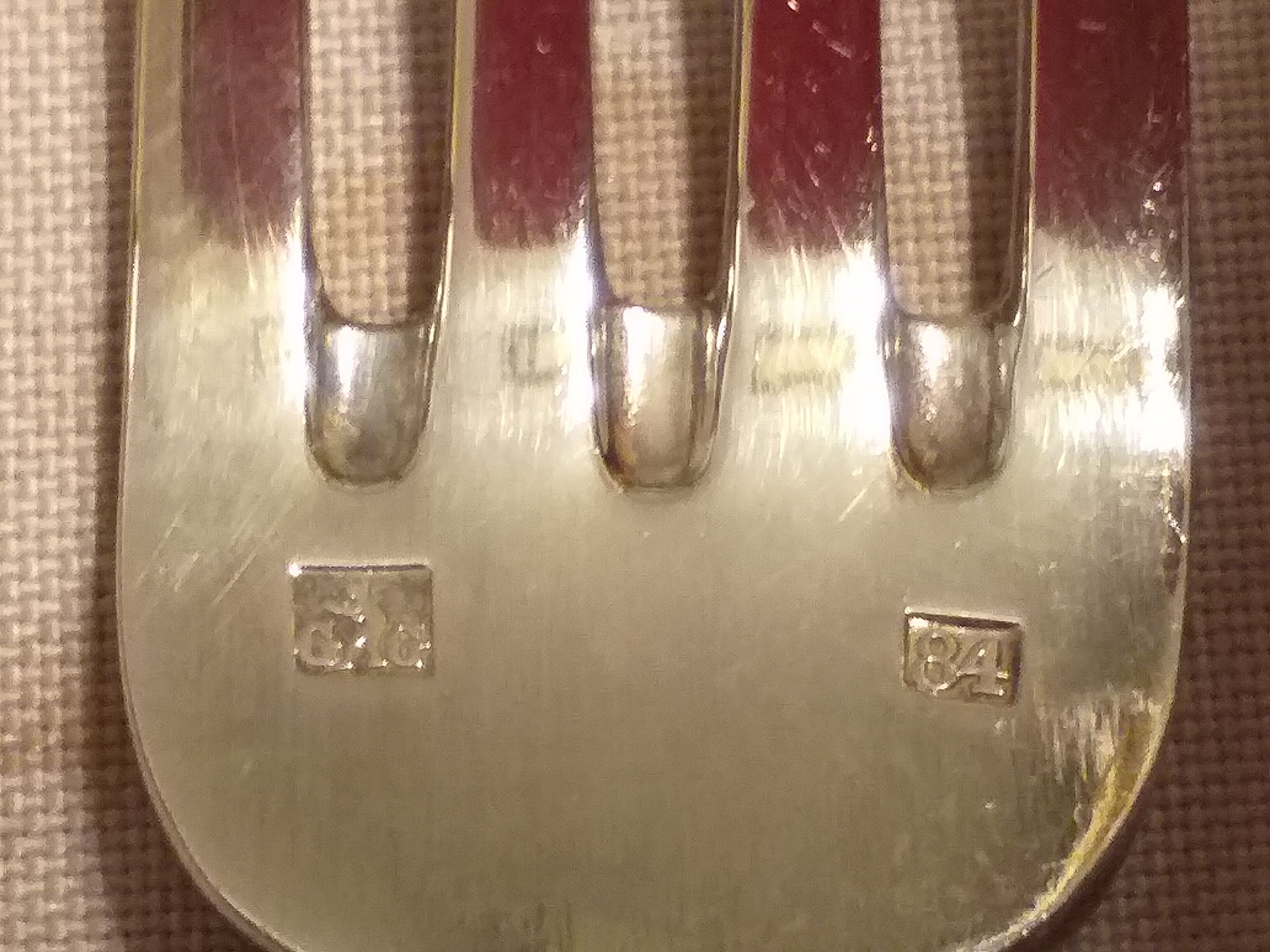 Cutlery set 37 pieces of silver metal 84 g of the silversmith Gabriel Gay