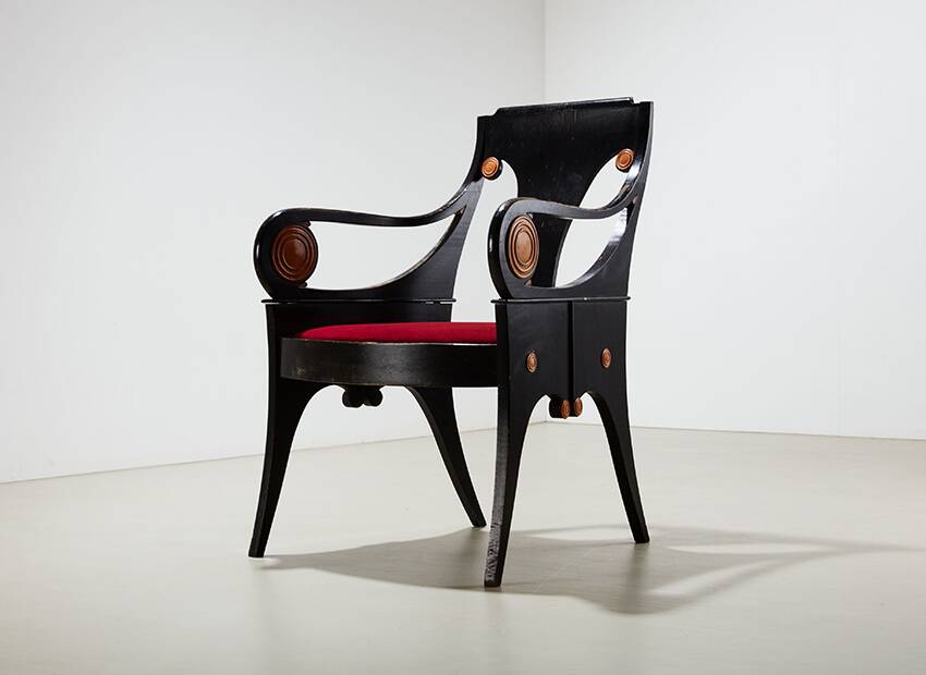 Fauteuil très rare de l'architecte Joze Plecnik 1932/1980