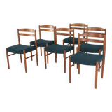 Set of 6 Carl Ekström for Albin Johansson chairs 'Dalarna' teak