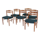 Set of 6 Carl Ekström for Albin Johansson chairs 'Dalarna' teak