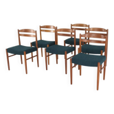 Lot de 6 chaises Carl Ekström pour Albin Johansson 'Dalarna' en teck