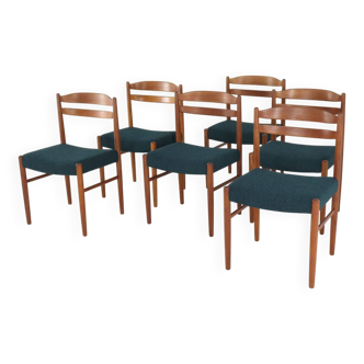 Set of 6 Carl Ekström for Albin Johansson chairs 'Dalarna' teak