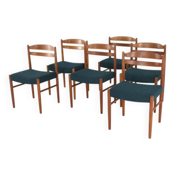 Set of 6 Carl Ekström for Albin Johansson chairs 'Dalarna' teak