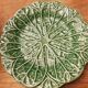 Faience plates "cabbage" dessert diameter 17 cm