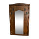 Vintage mirror cloakroom wall coat rack
