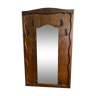 Vintage mirror cloakroom wall coat rack