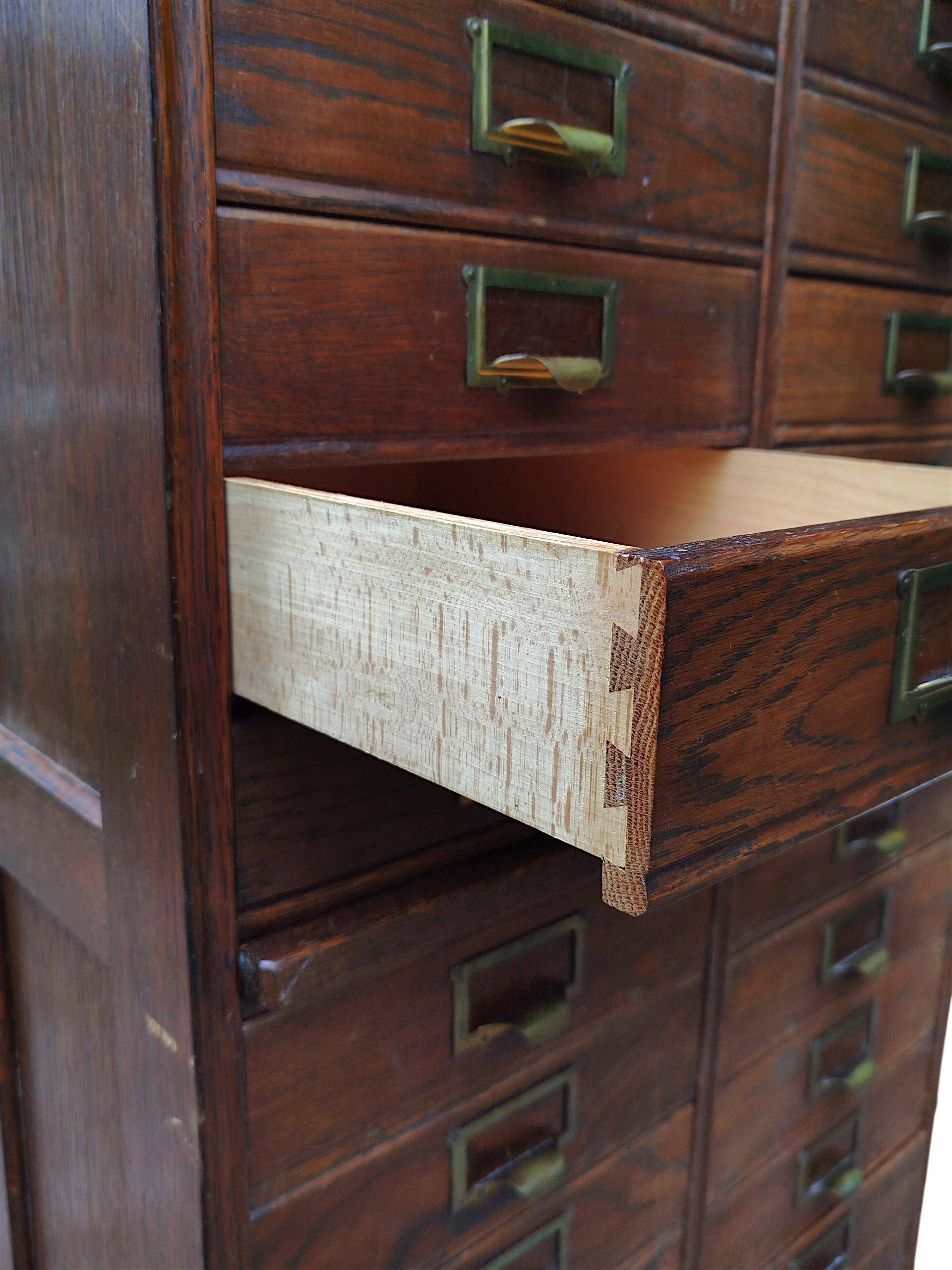 Archive furniture in oak S.M.V., Denmark 1920s–40s