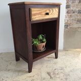 Vintage compass leg bedside cabinet