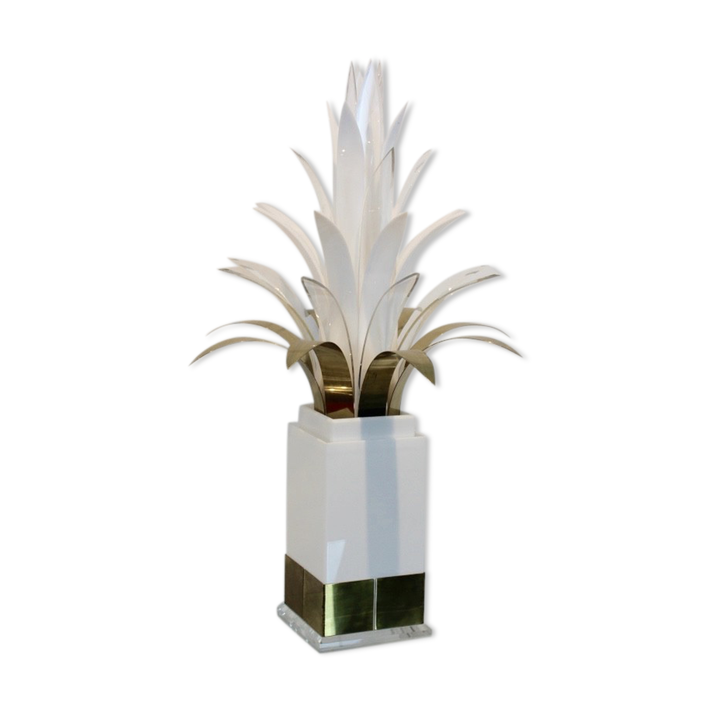 Lampe palmier par Peter Doff Pays-Bas années 70