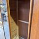 Vintage sliding door wardrobe with mirror - 1970s
