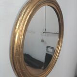 Round golden mirror, 46 cm