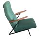 Lounge or easy chair with armrests