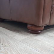 Mid-Century, Chesterfield sofa, natural leather
