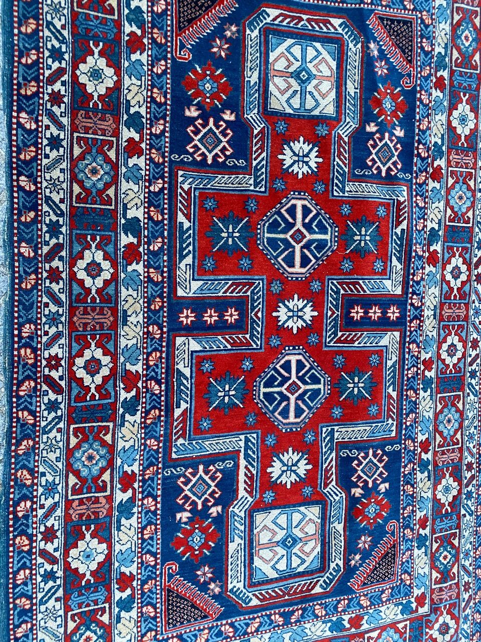 Vintage carpet of the chirwan Caucasus 115x195 cm