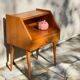 Table de chevet pieds compas vintage