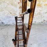 Vintage bamboo entrance hall with mirror circa 1920's