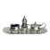Tableware, 3-piece server silver-plated tray early 20th century