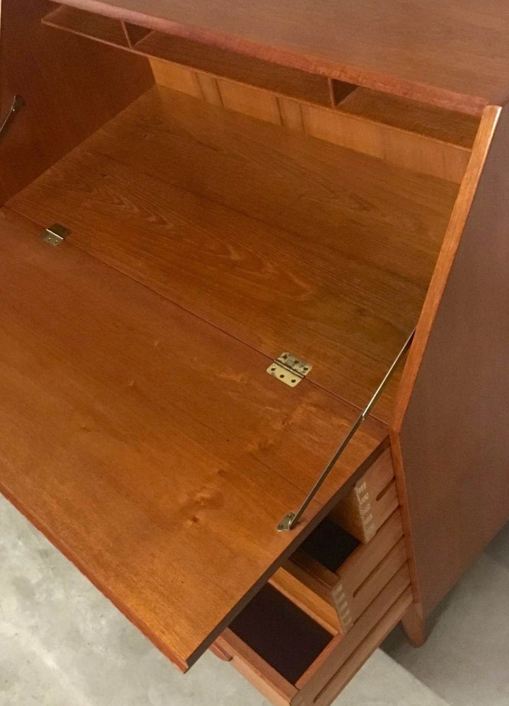 Teak Secretaire by Kai Kristiansen for Feldballes Møbelfabrik, 1960s