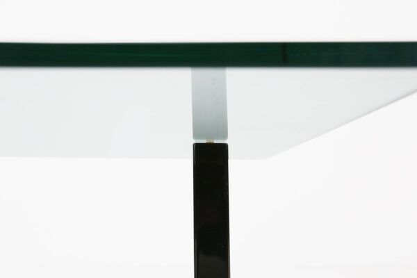 Table basse italienne en marbre et verre du milieu du siècle, années 1970