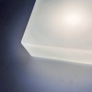 White glass ceiling lamp, RZB Bamberg, Germany, 1970s.