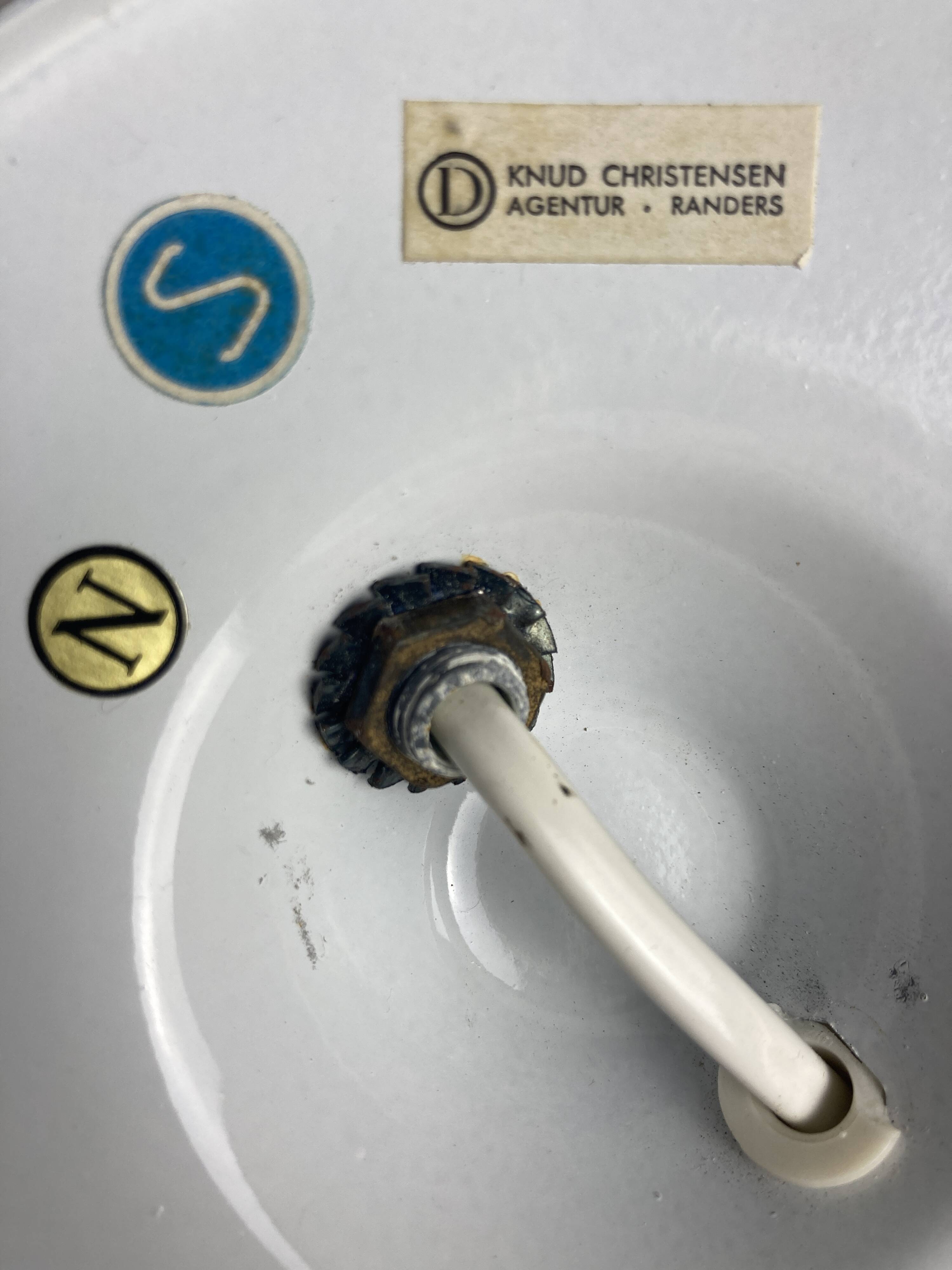 Pair Scandinavian wall sconces by Knud Christensen for ABO Randers, Denmark 1960s-1970s