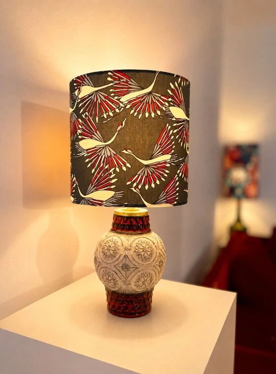Upcycling: Table lamp made from Bay ceramic vase - Design by Bodo Mans - Form 62 - 17