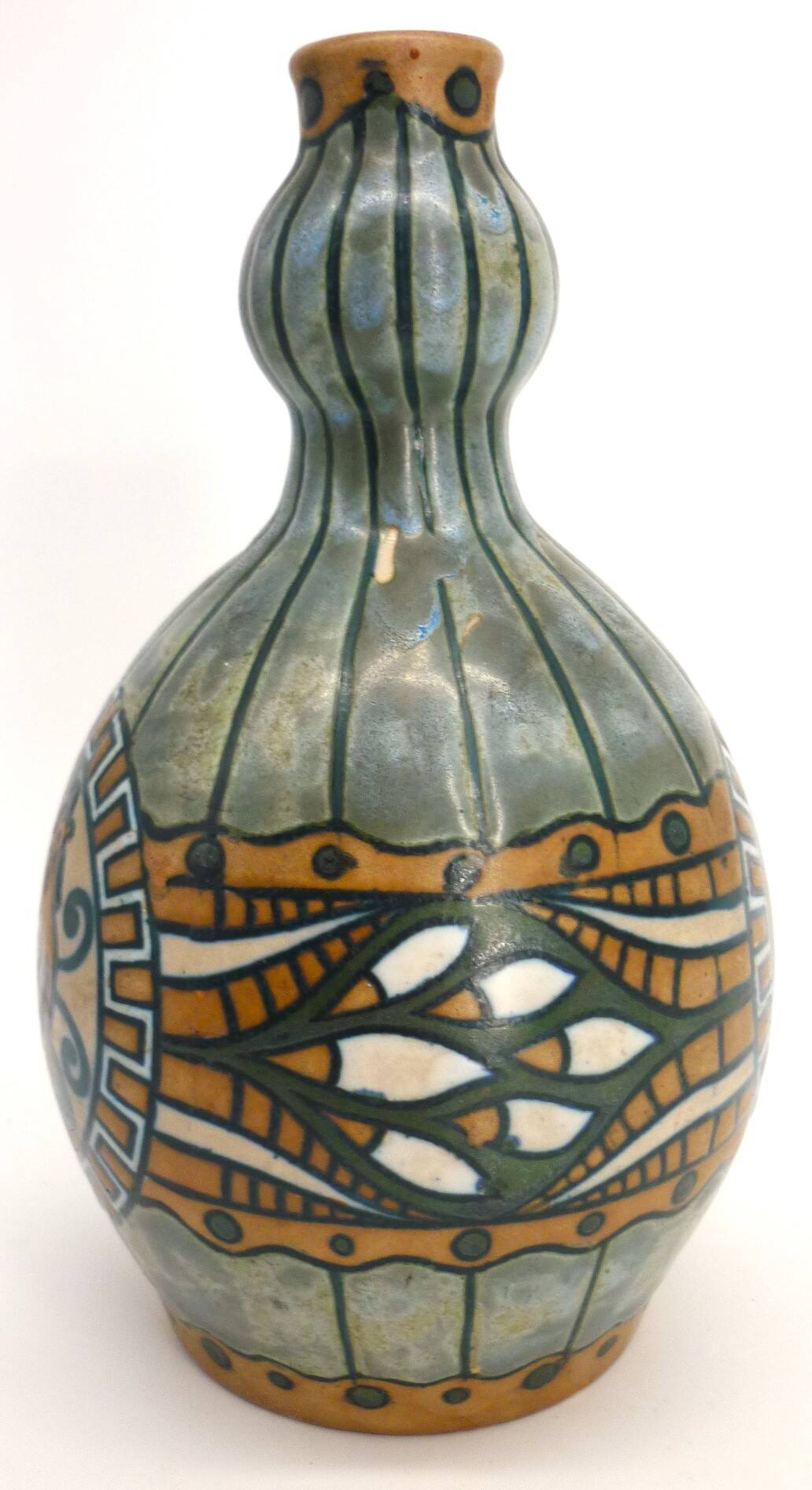 Vase en grés émaillé, art déco vers 1920, signé Kèramis, Charles Catteau