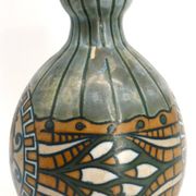 Glazed stoneware vase, Art Deco circa 1920, signed Kèramis, Charles Catteau.