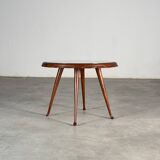 Round coffee table attributed to Paolo Buffa for Arrighi Serafino, 1950s.