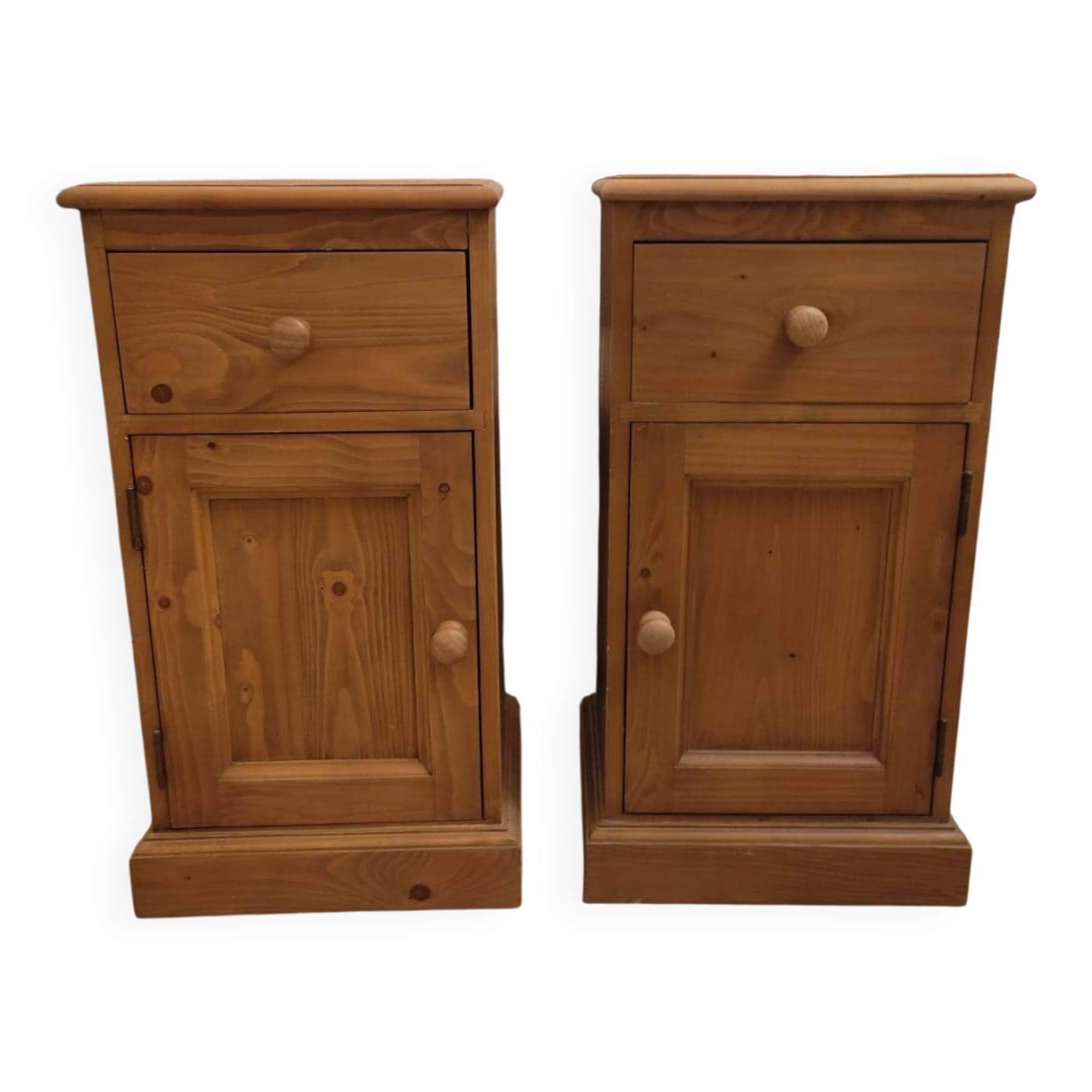 Solid wood bedside tables