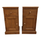 Solid wood bedside tables