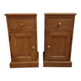 Solid wood bedside tables