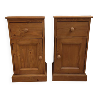 Solid wood bedside tables