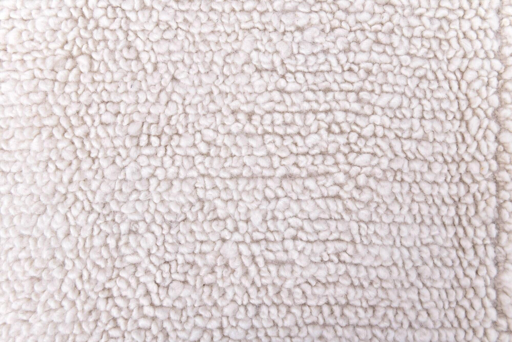 9x10 Handmade Wool White Moroccan Rug, 266x296Cm