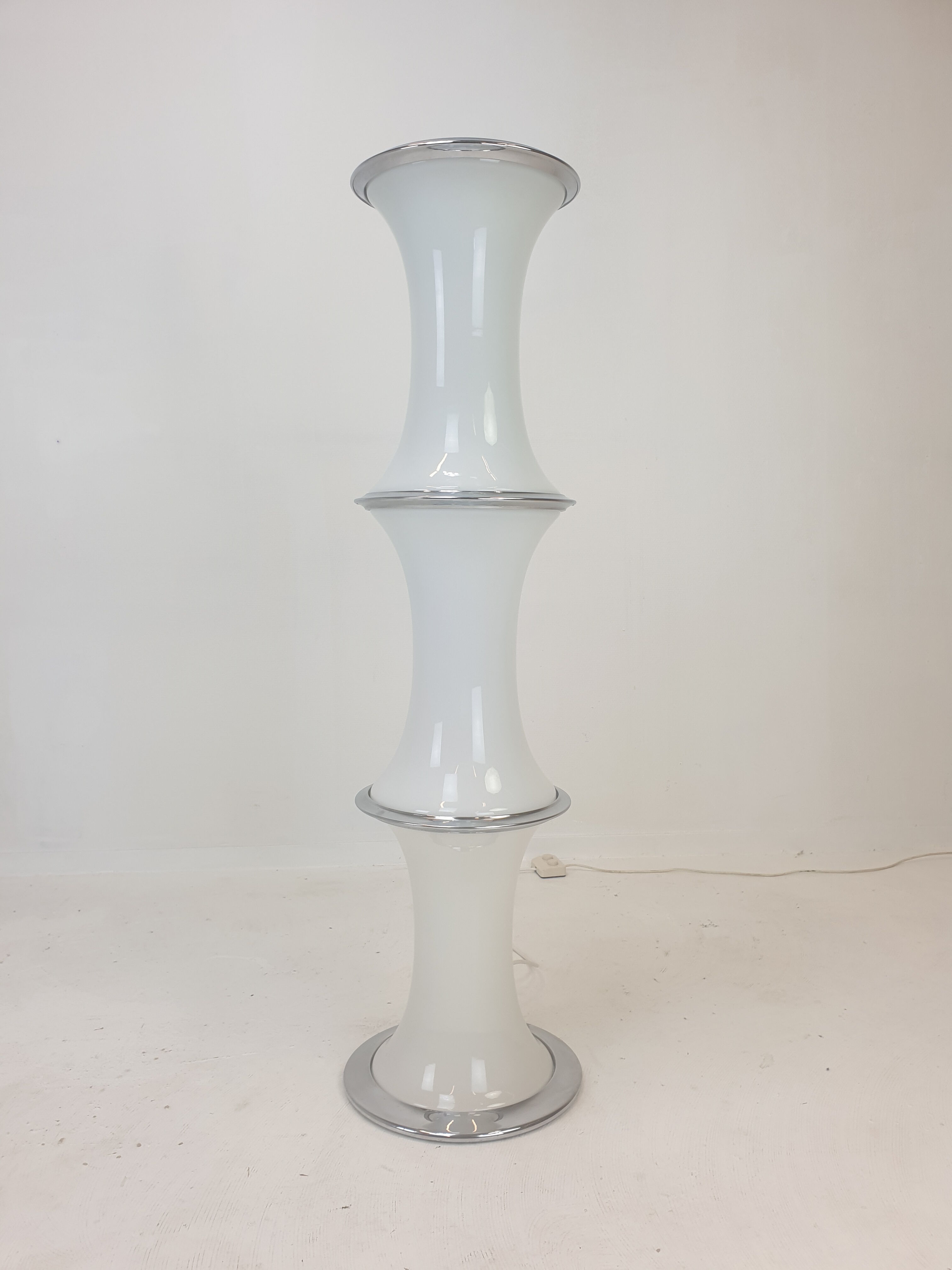 Bamboo floor lamp by Enrico Tronconi for Vistosi, 1970's